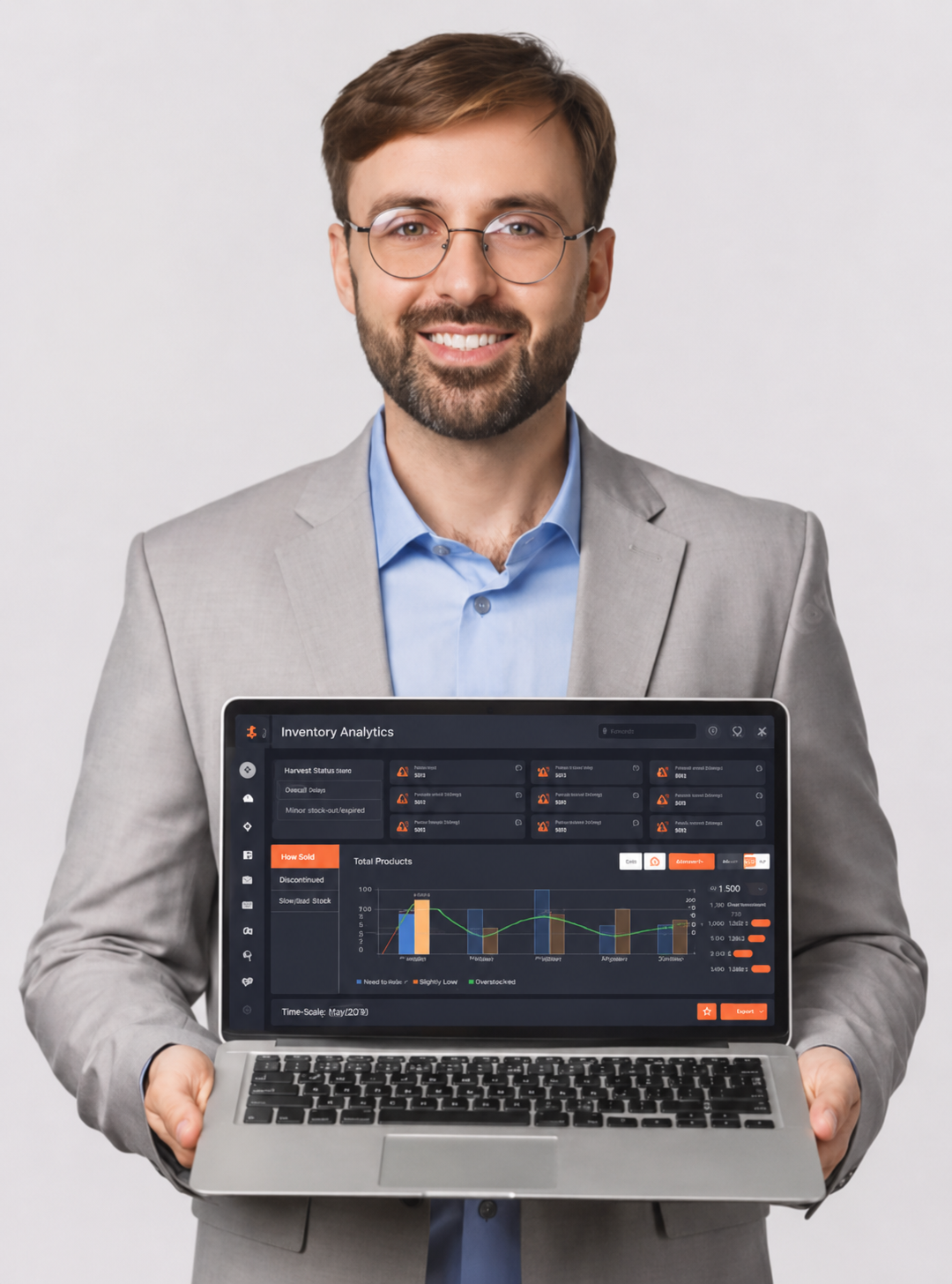 Business owner reviewing payment analytics and monthly processing metrics on a laptop