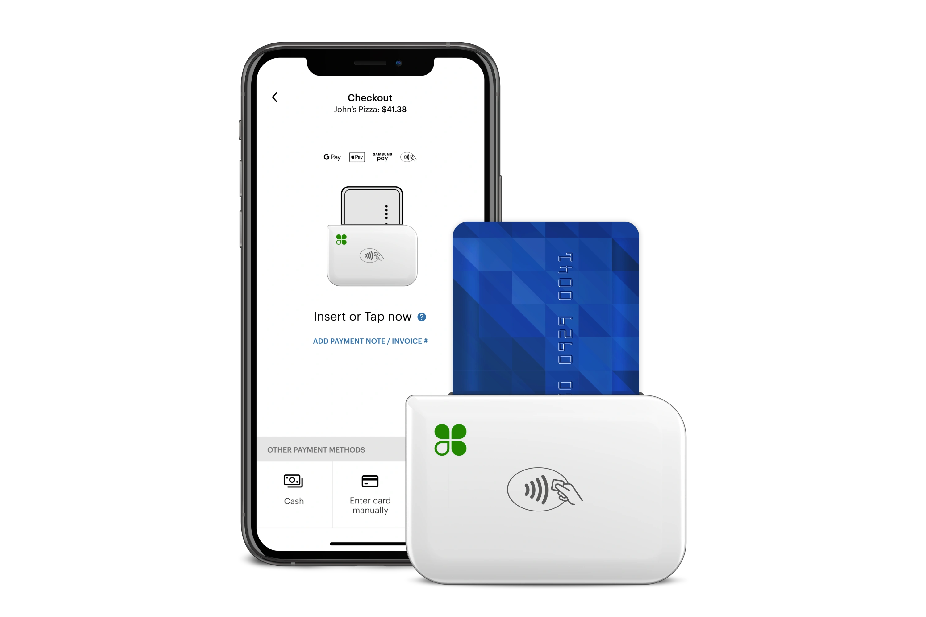 Clover Go phone paired mobile card reader